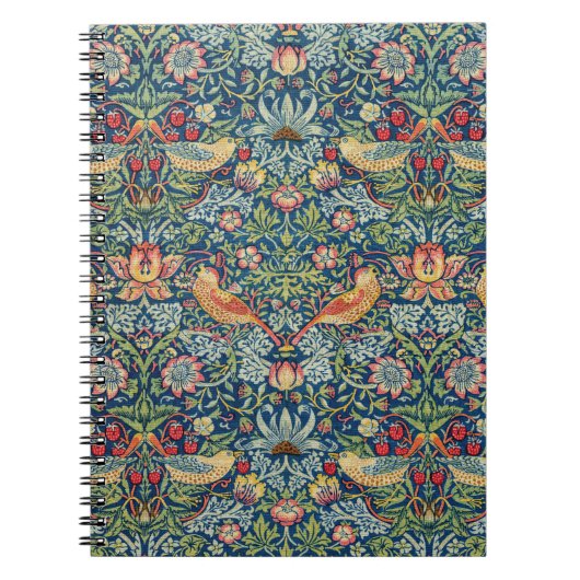 William Morris - Strawberry Thief Notizblock (Vorderseite)