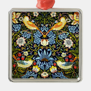 William Morris, Strawberry Thief Ornament Aus Metall