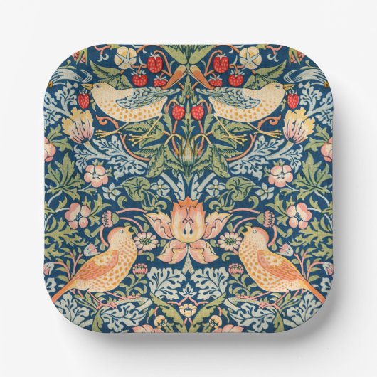 William Morris Strawberry Thief Paper Tellers Pappteller (Vorderseite)