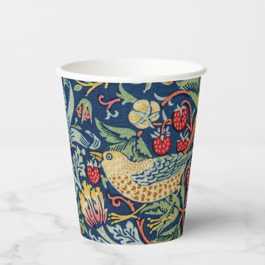 William Morris - Strawberry Thief Pappbecher (Vorderseite)