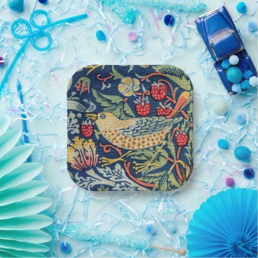 William Morris - Strawberry Thief Pappteller (Party)