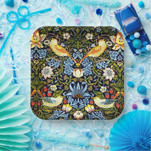 William Morris, Strawberry Thief, Pappteller (Party)