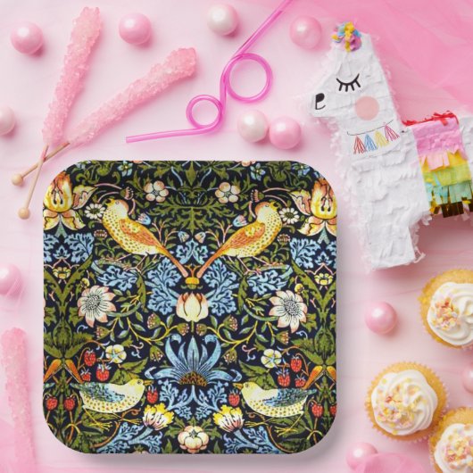 William Morris, Strawberry Thief, Pappteller (Party)