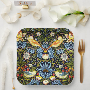 William Morris, Strawberry Thief, Pappteller