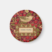 William Morris Strawberry Thief Pattern Design Magnet (Vorne)