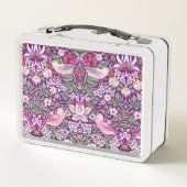 William Morris Strawberry Thief Pattern Metal Lunc Metall Brotdose (Rückseite)