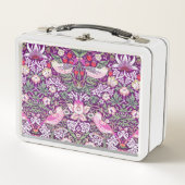 William Morris Strawberry Thief Pattern Metal Lunc Metall Brotdose (Vorderseite)