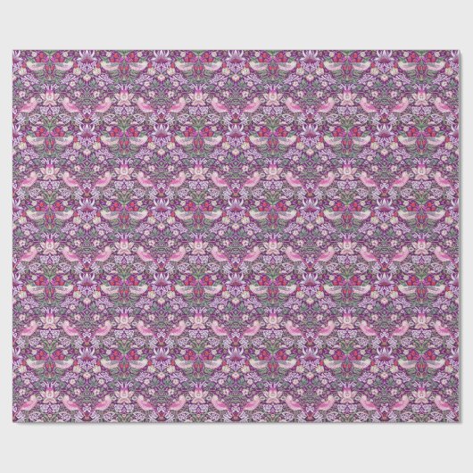 William Morris Strawberry Thief Pattern Wrapping P Geschenkpapier (Flach)