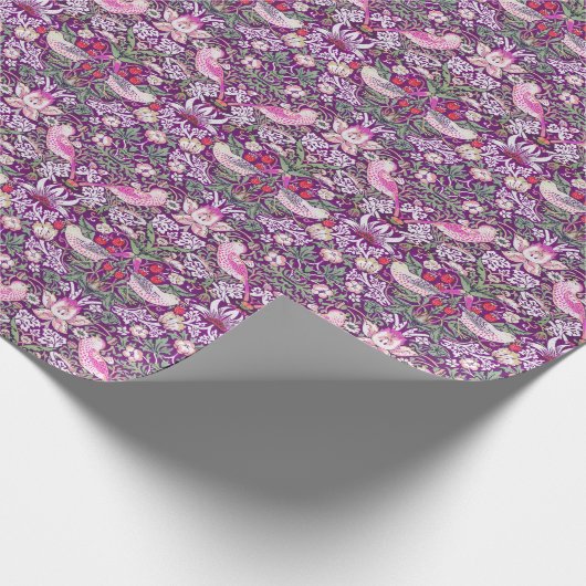 William Morris Strawberry Thief Pattern Wrapping P Geschenkpapier (Ecke)