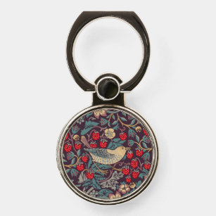 William Morris Strawberry Thief Phone Ring Stand Handy Ring
