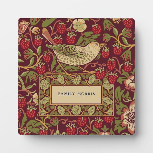 William Morris Strawberry Thief Plaque Fotoplatte (Vorderseite)