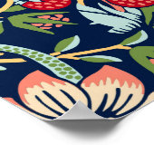 William Morris Strawberry Thief Poster (Ecke)