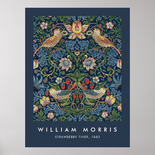 William Morris Strawberry Thief Poster (Vorne)