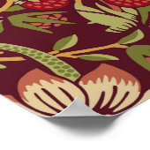 William Morris Strawberry Thief Poster (Ecke)