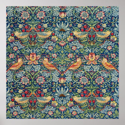 William Morris - Strawberry Thief Poster (Vorne)