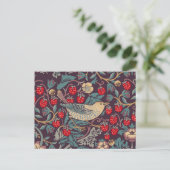 William Morris Strawberry Thief Postkarte (Stehend Vorderseite)