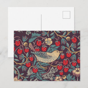 William Morris Strawberry Thief Postkarte