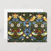 William Morris, Strawberry Thief, Postkarte (Vorne/Hinten)