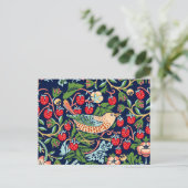 William Morris Strawberry Thief Postkarte (Stehend Vorderseite)