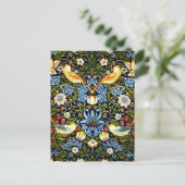 William Morris, Strawberry Thief, Postkarte (Stehend Vorderseite)