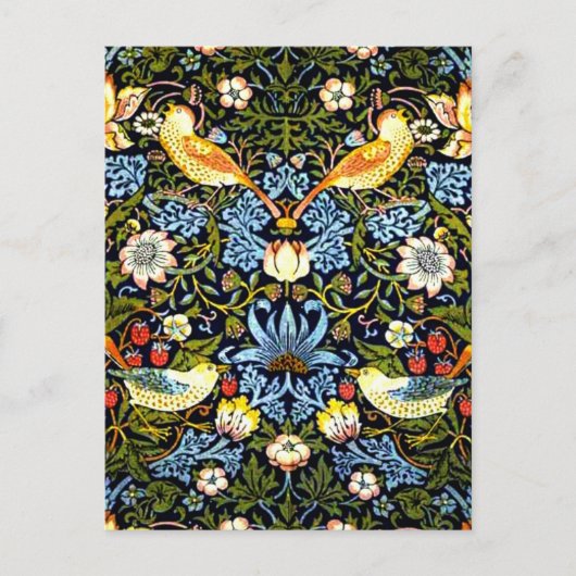 William Morris, Strawberry Thief, Postkarte (Vorderseite)