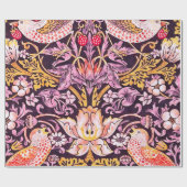 William Morris Strawberry Thief Purple Version Geschenkpapier (Flach)