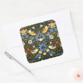 William Morris: Strawberry Thief Quadratischer Aufkleber (Umschlag)