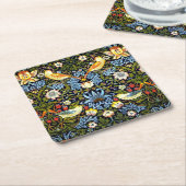 William Morris, Strawberry Thief Rechteckiger Pappuntersetzer (angewinkelt)