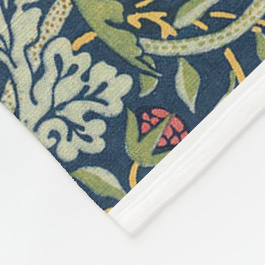 William Morris Strawberry Thief Restored Version Fleecedecke (Ecke)