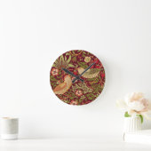 William Morris Strawberry Thief Round Clock Runde Wanduhr (Zuhause)