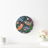 William Morris Strawberry Thief Runde Wanduhr (Zuhause)