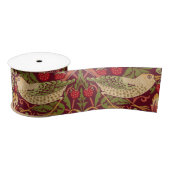 William Morris Strawberry Thief Satin Ribbon Satinband (Spule)