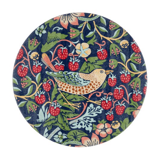 William Morris Strawberry Thief Schneidebrett (Vorderseite)