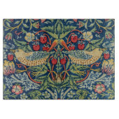 William Morris - Strawberry Thief Schneidebrett (Vorderseite)
