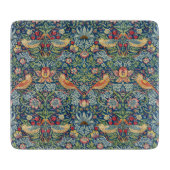 William Morris - Strawberry Thief Schneidebrett (Vorderseite)