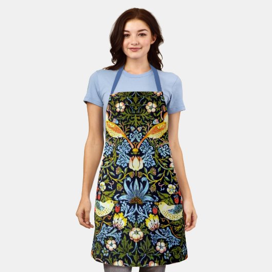 William Morris - Strawberry Thief Schürze (Getragen)