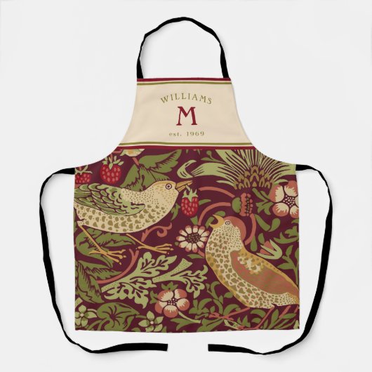 William Morris Strawberry Thief Schürze (Vorderseite)