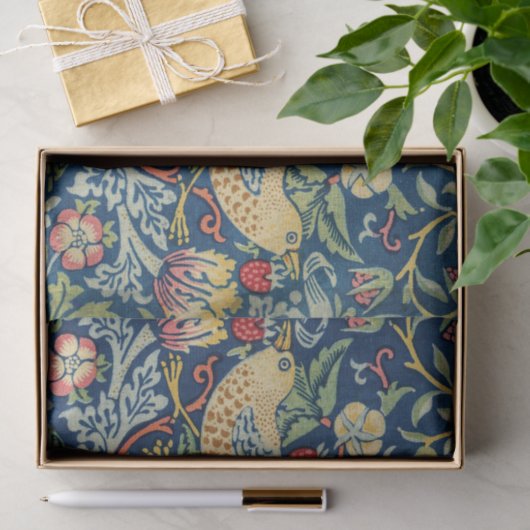 William Morris - Strawberry Thief Seidenpapier (Geschenk)
