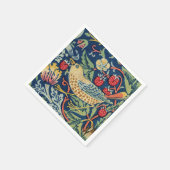 William Morris - Strawberry Thief Serviette (Ecke)