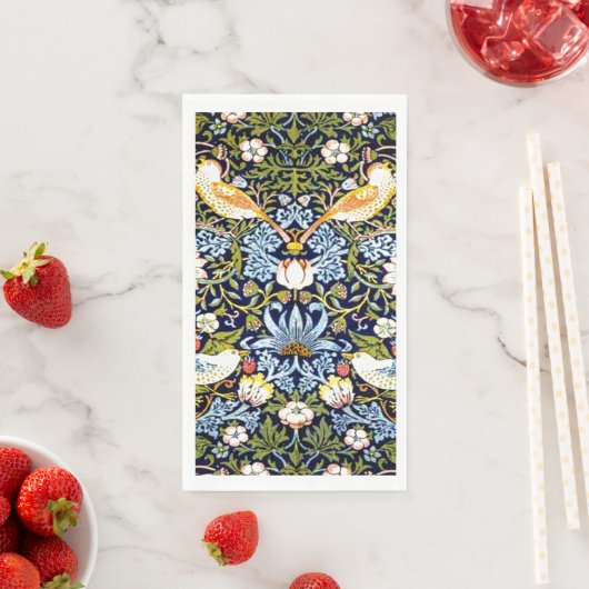 William Morris, Strawberry Thief Serviette (Beispiel)