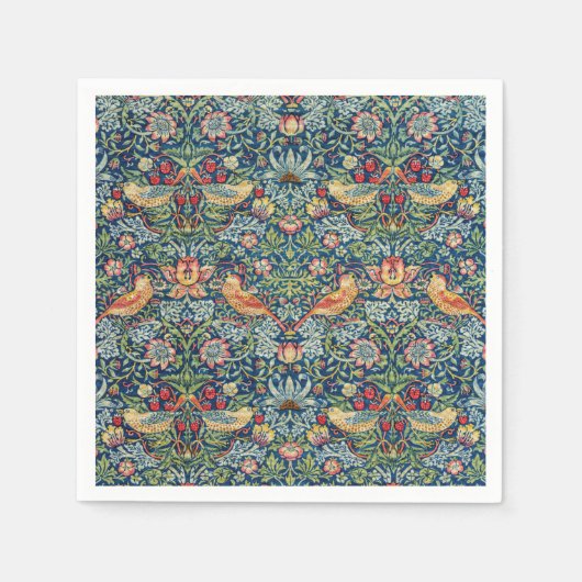 William Morris - Strawberry Thief Serviette (Vorderseite)