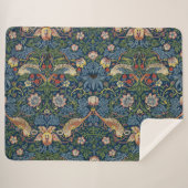 William Morris Strawberry Thief Sherpadecke (Vorderseite (Horizontal))