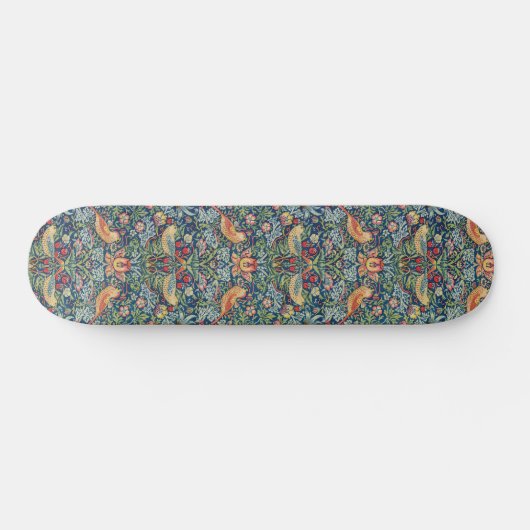 William Morris - Strawberry Thief Skateboard (Horizontal)