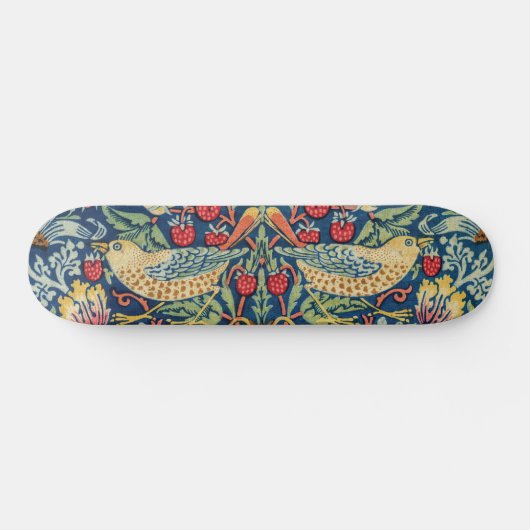 William Morris - Strawberry Thief Skateboard (Horizontal)