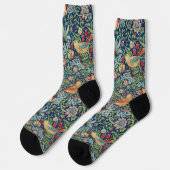 William Morris - Strawberry Thief Socken (Linkes Detail)
