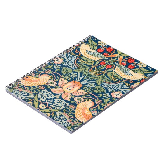 William Morris 'Strawberry Thief' SpiralNotebook Notizblock (Linke Seite)