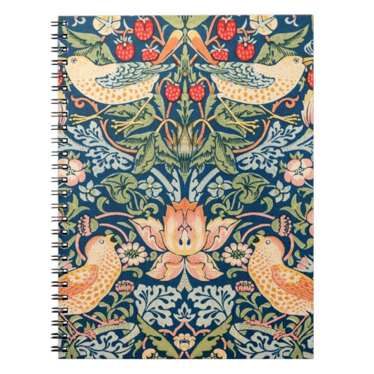William Morris 'Strawberry Thief' SpiralNotebook Notizblock (Vorderseite)