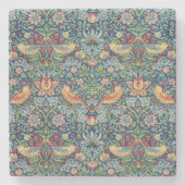William Morris - Strawberry Thief Steinuntersetzer (Vorderseite)