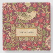 William Morris Strawberry Thief Stone Untersetzer (Vorderseite)