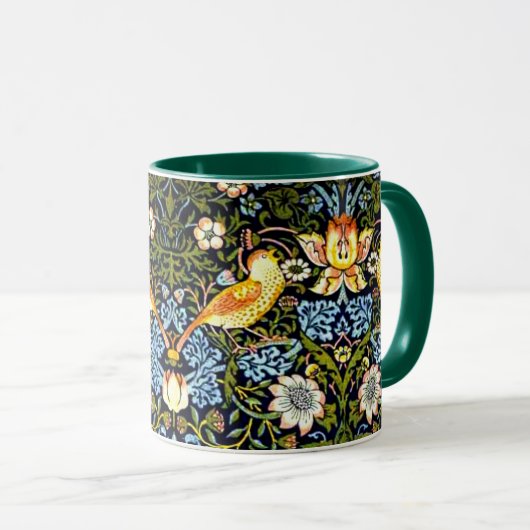 William Morris - Strawberry Thief Tasse (VorderseiteRechts)